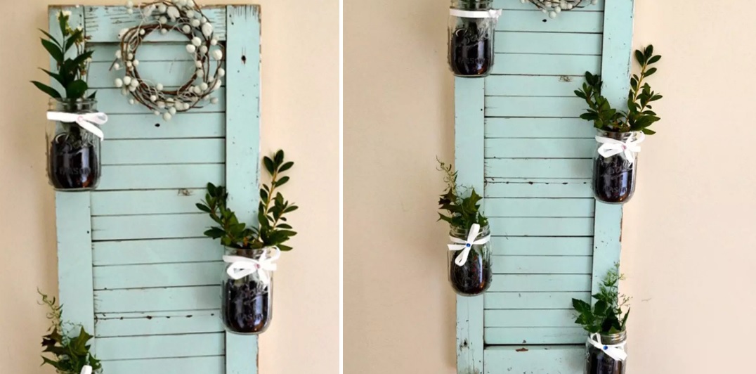 Holder for mason jar planters