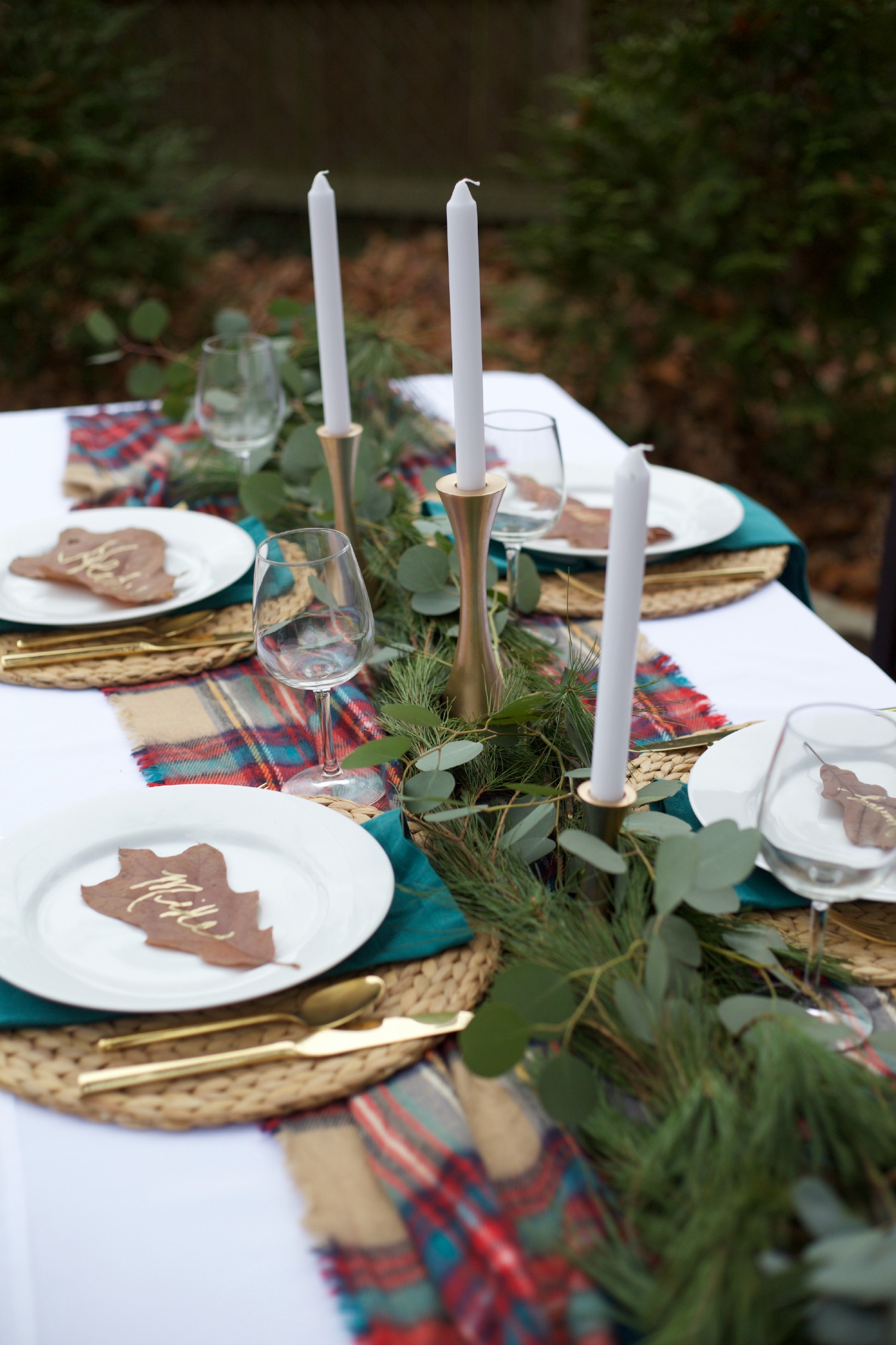 Holiday Christmas Table Decor