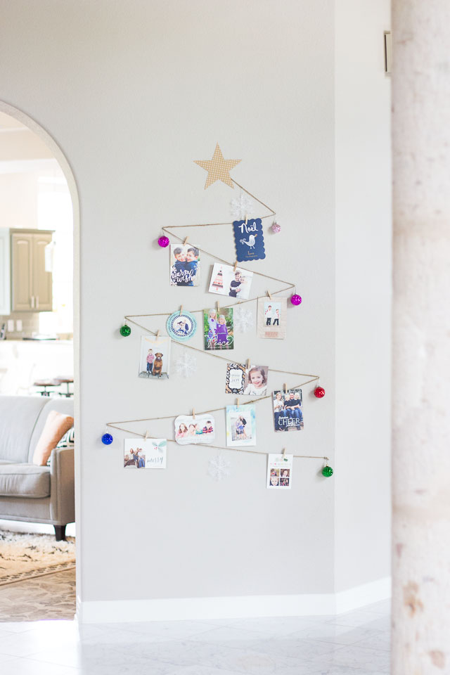 Holiday Christmas Tree Card Display