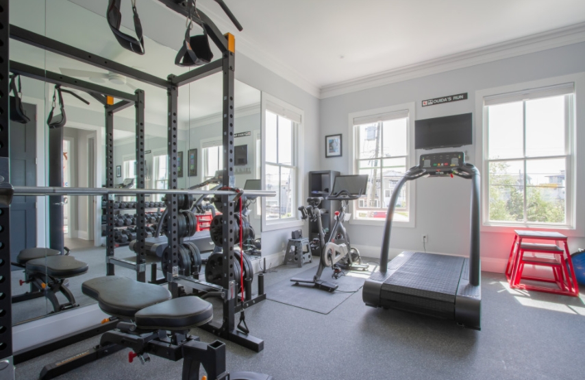 Bright and spacious home gym