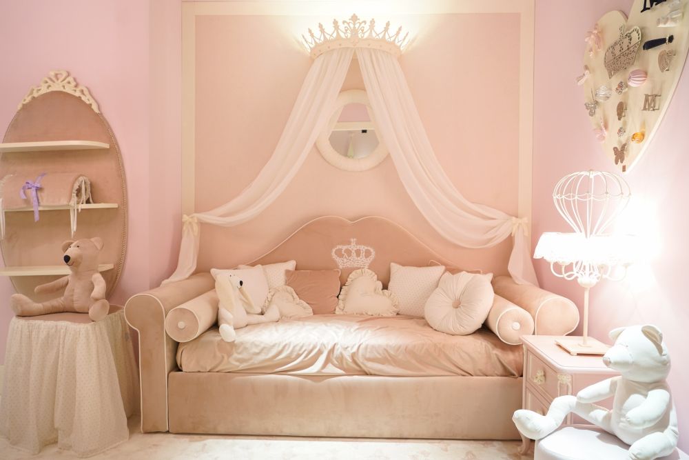 A princess-themed bedroom is easy to do.