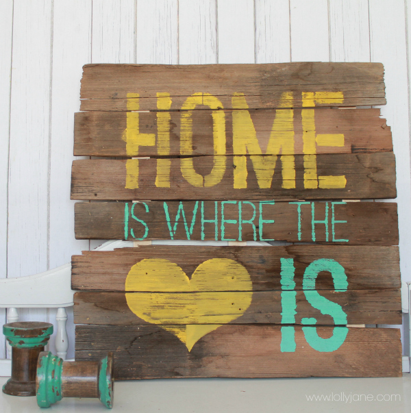 Home is Where the Heart is sign