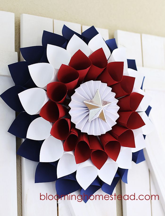 Home paper wreath DIY