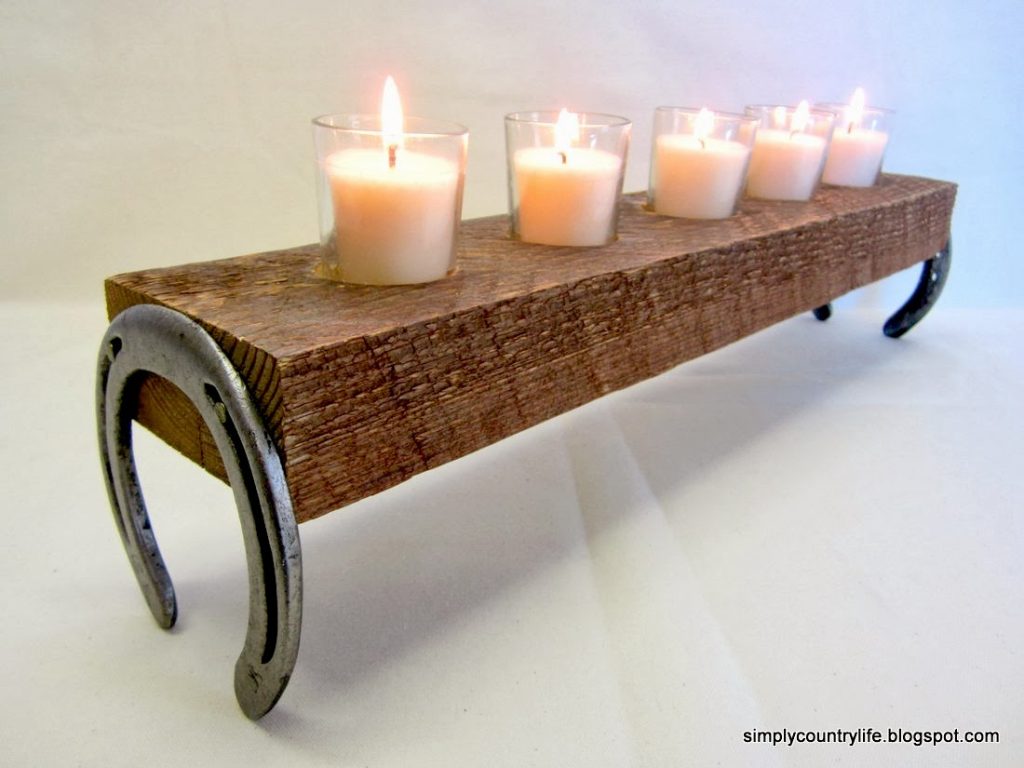 Horseshoe Candle Holder