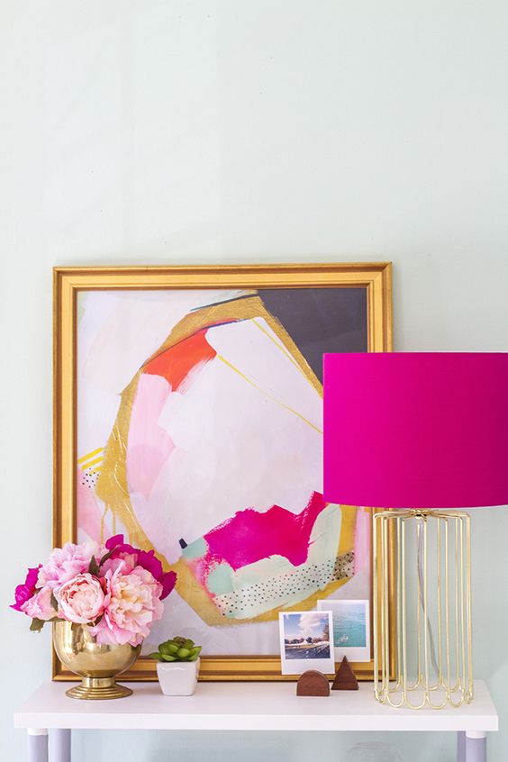 Hot pink room decor