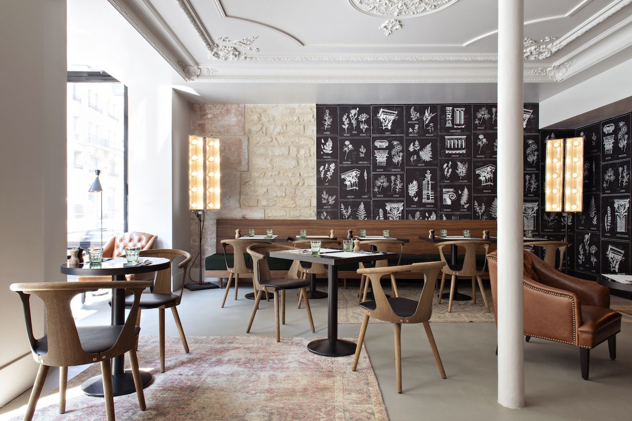 The dining area is casual and relaxed.