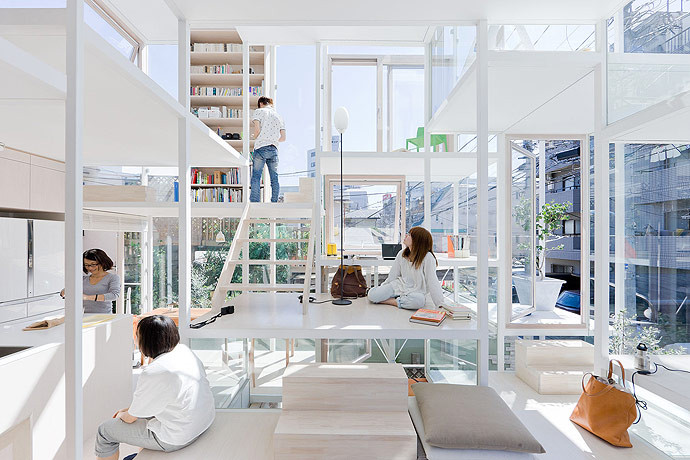 House NA Transparent Design Sou Fujimoto Architects interior