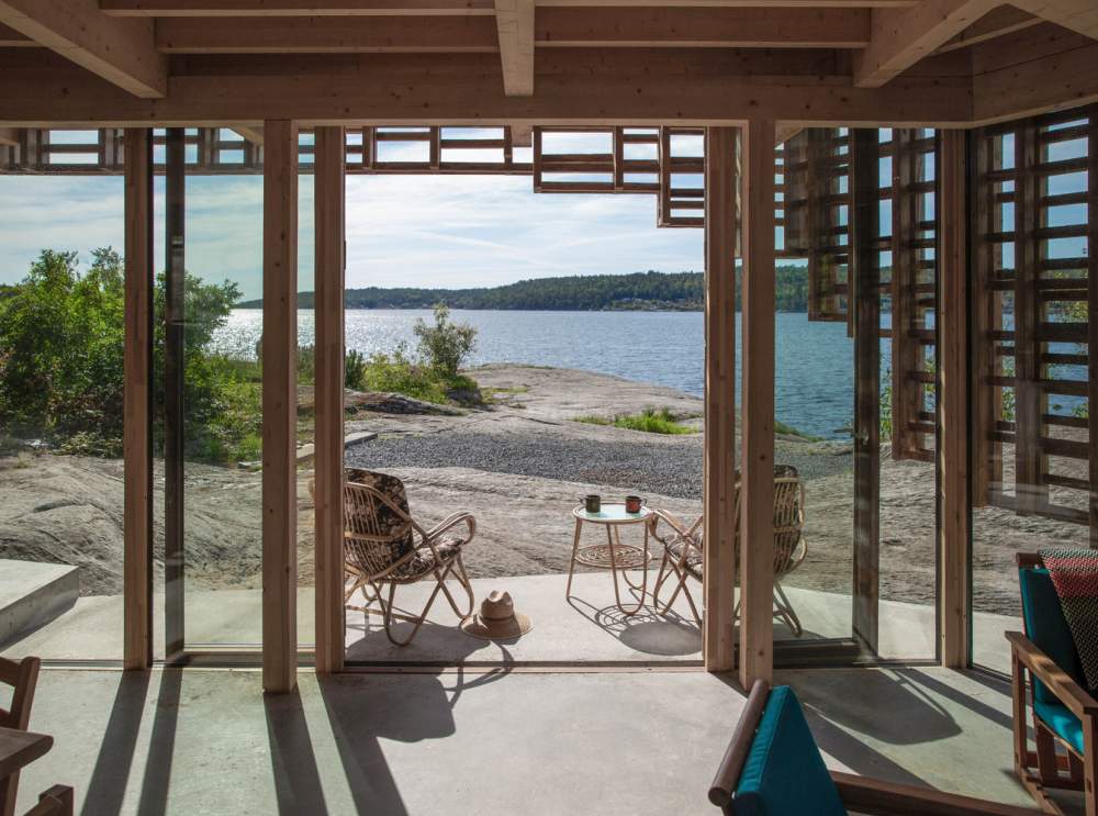 House on an Island cabin by Atelier Oslo porch