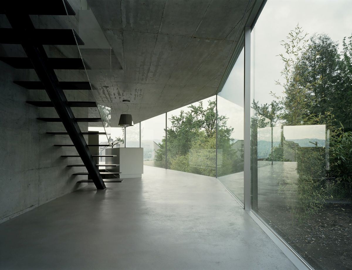 House with One Wall in Swiss by Christian Kerez view