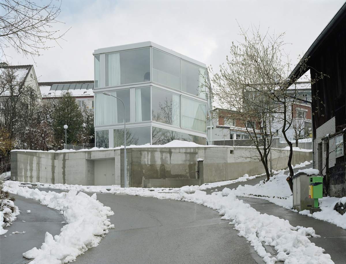 House with One Wall in Swiss by Christian Kerez