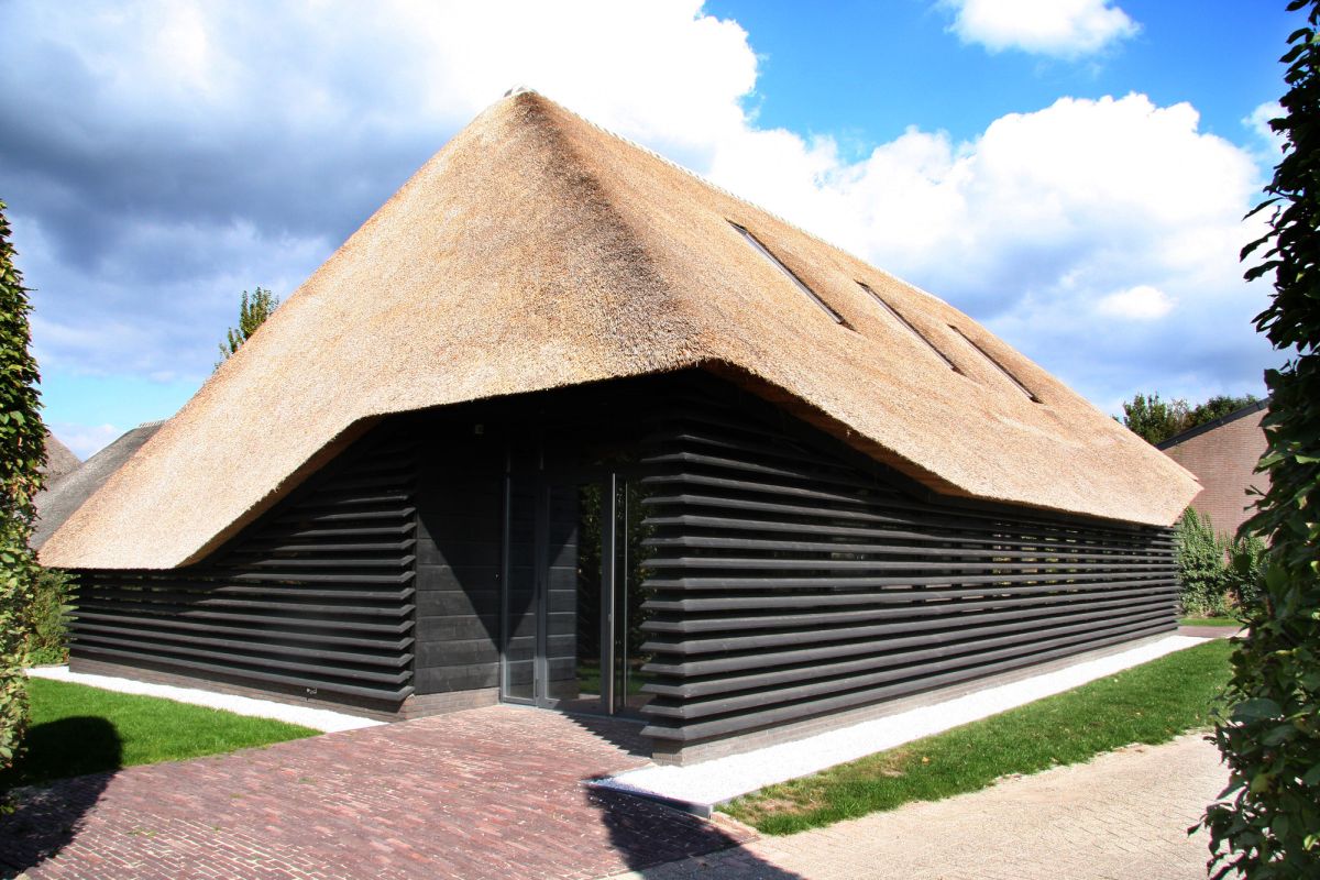 House with thatched roof
