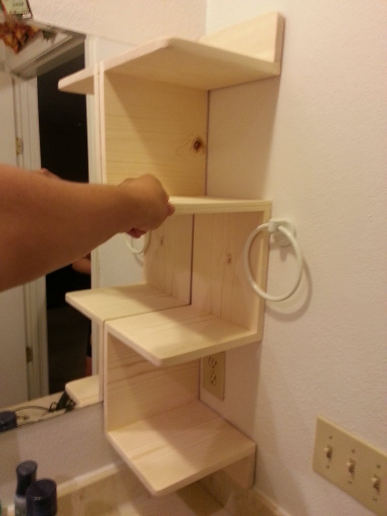 How to Build a Corner Shelf for You Bathroom at TechShop