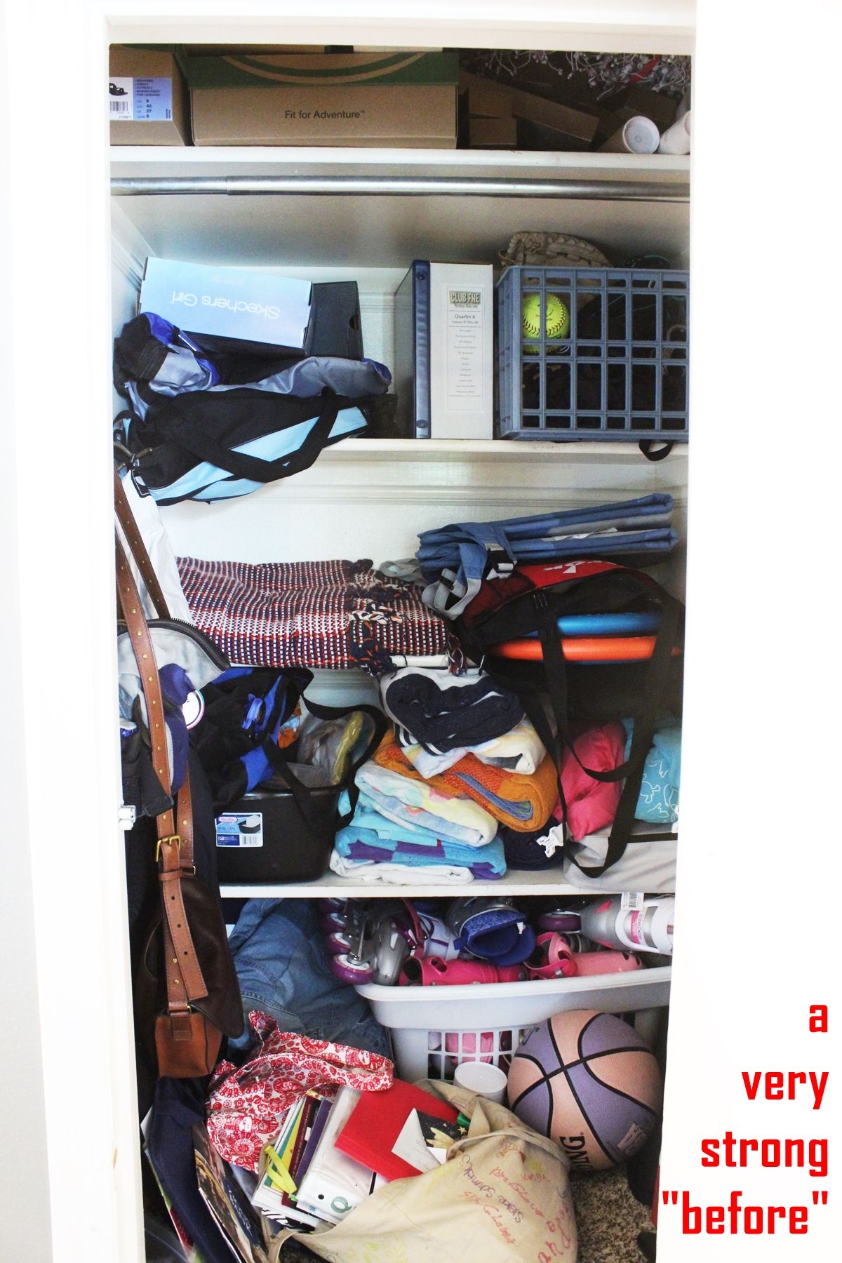 How to Declutter a Closet Effectively and Efficiently - before