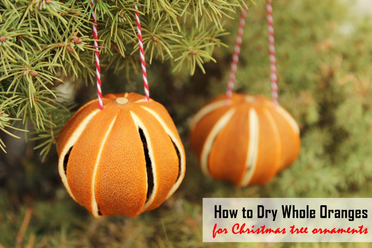 How to Dry Whole Oranges for Christmas Tree Ornaments