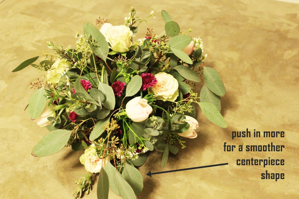 How to Flower Bouquet seeded eucalyptus foliage