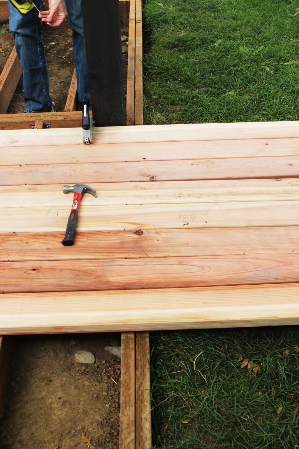 How to Install a Redwood Deck Floor 28