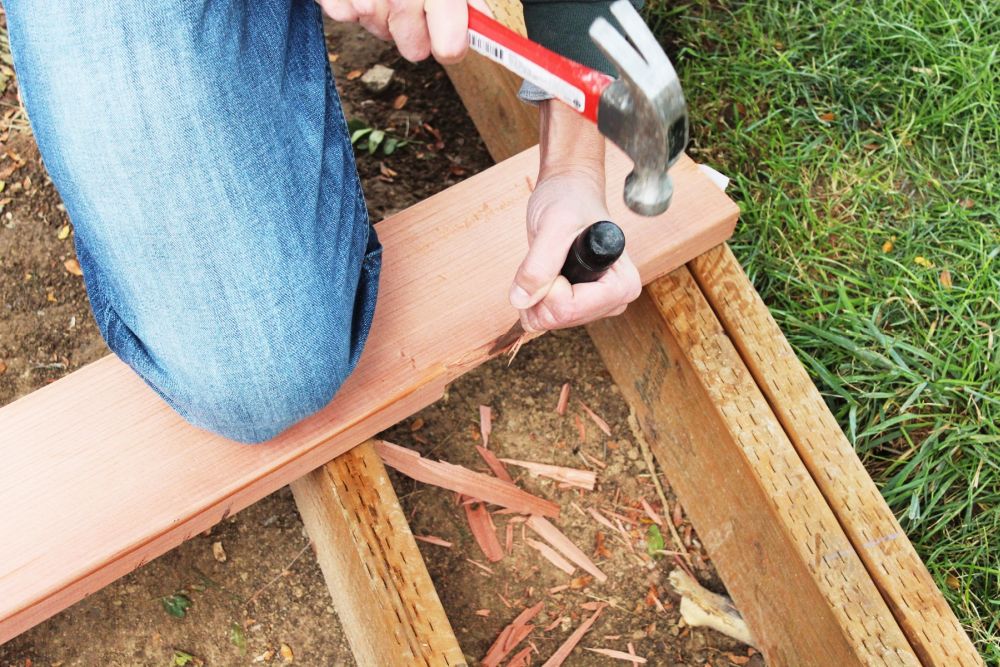 How to Install a Redwood Deck Floor 31