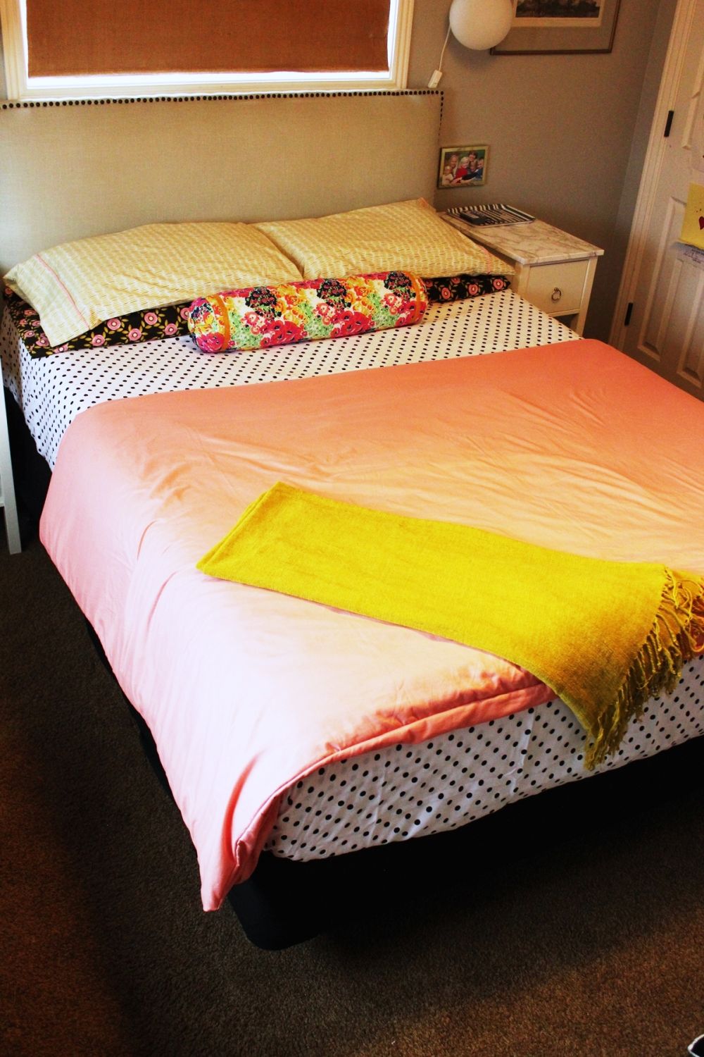 How to Make a Bed ariation is to add in a second set of pillow