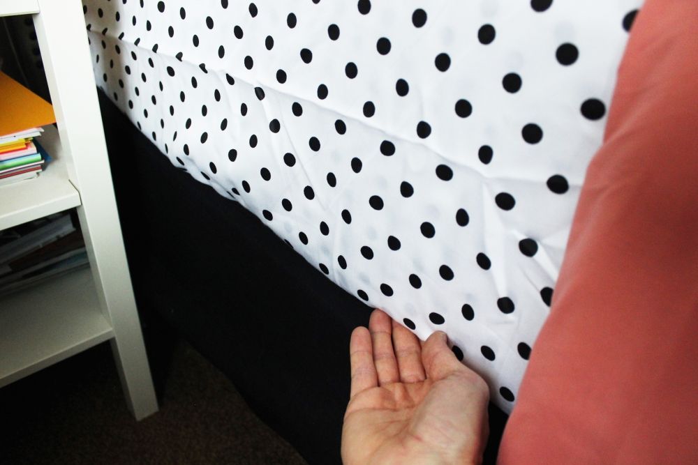 How to Make a Bed tuck in the sides of your flat sheet