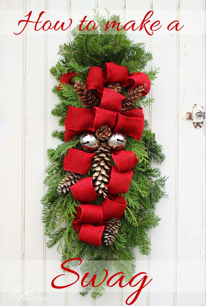 How to Make a Christmas Swag Wreath