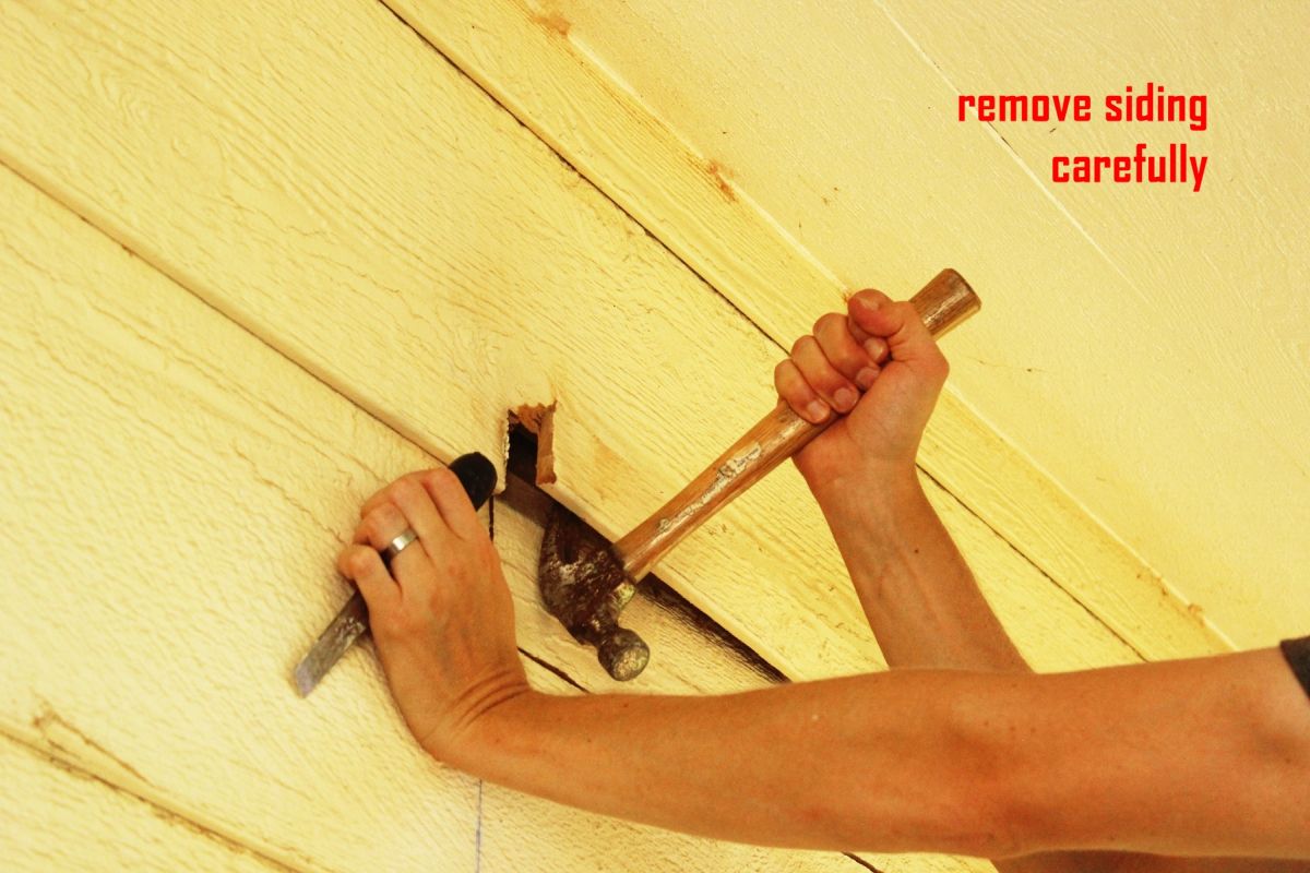 How to Wall-Mount a Pergola Frame - take the hammer
