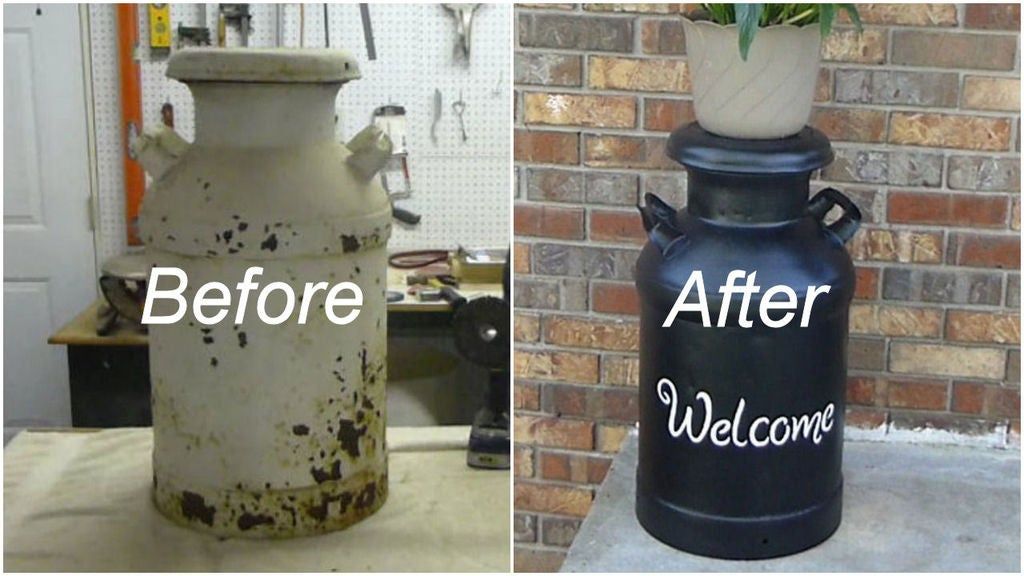 How to Restore a Vintage Milk Can