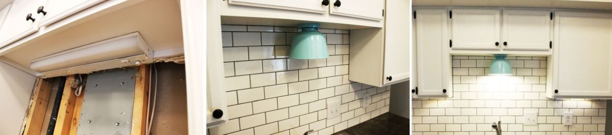 How to install under the cabinets kitchen lights