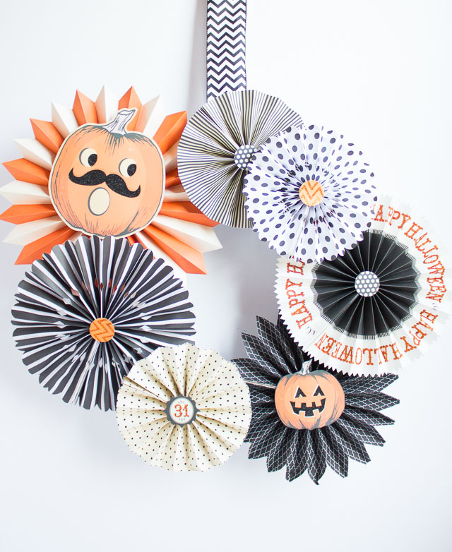 Abstract Halloween Wreath