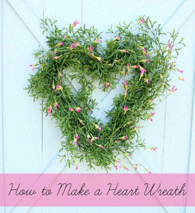 How to make a heart wreath