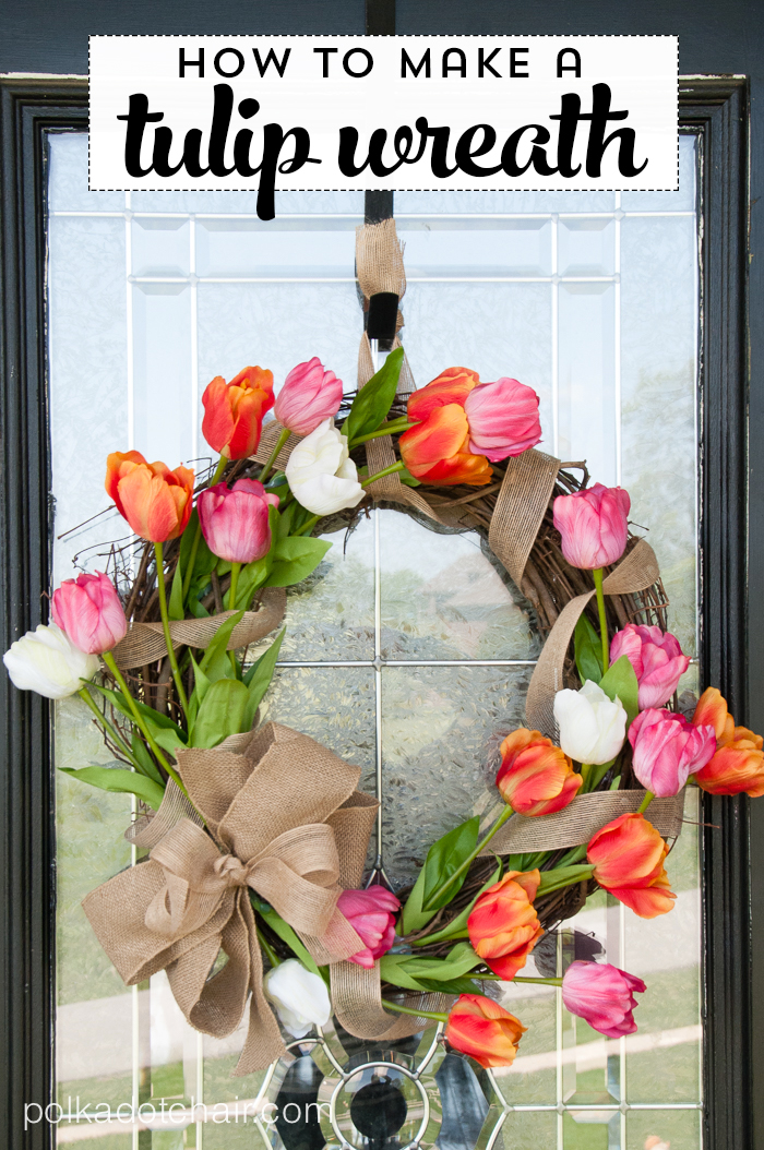 How to make a tulip wreath