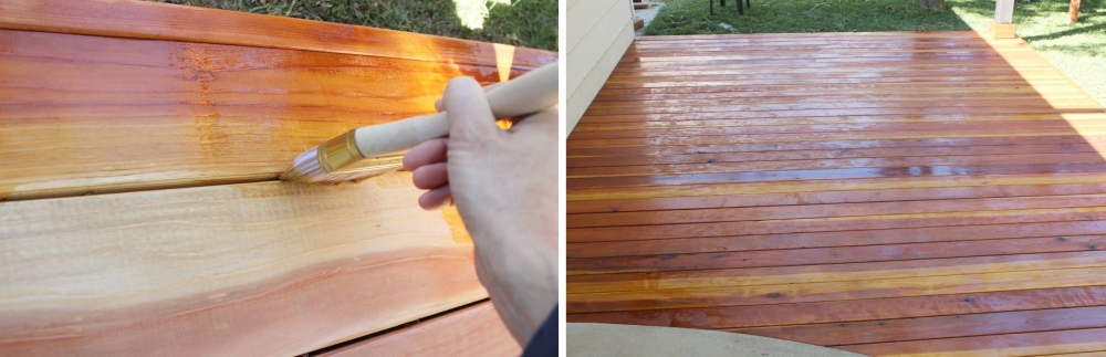 How to stain a deck step by step