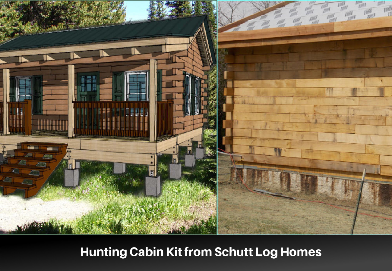 Hunting Cabin Kit from Schutt Log Homes