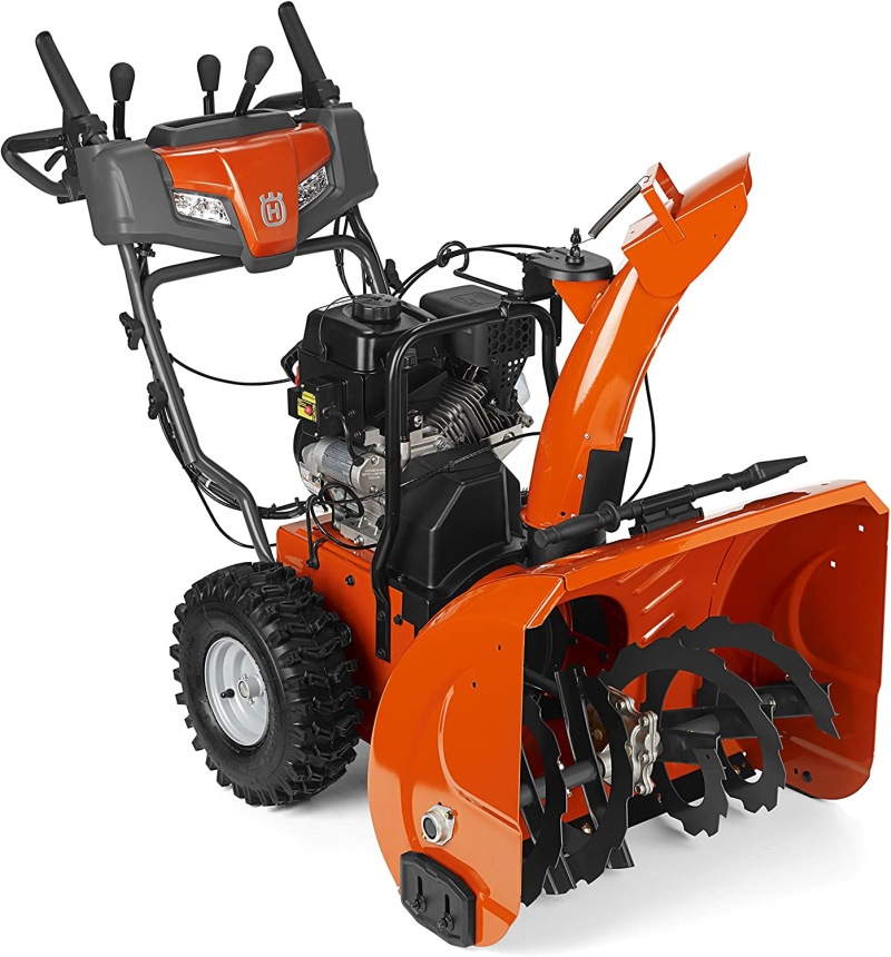 Husqvarna ST224P 24 in  208cc Two Stage Gas Snow Blower with Power Steering and Electric Start