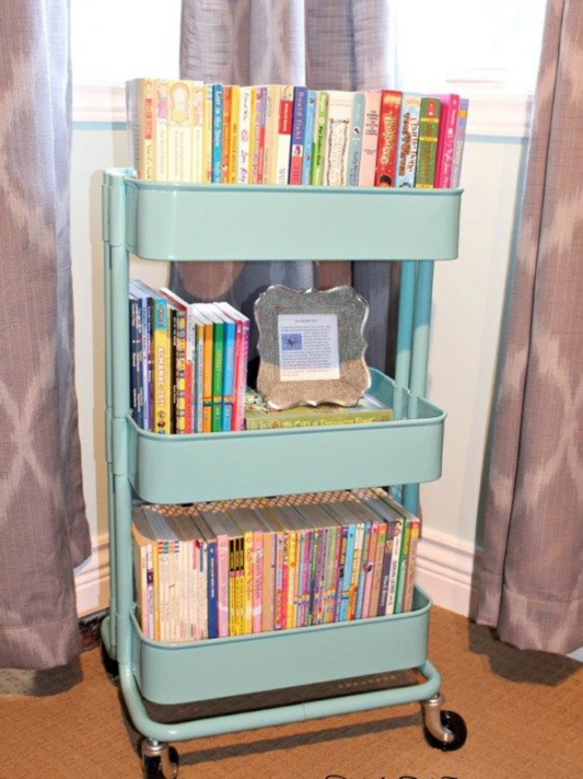 IKEA cart book storage