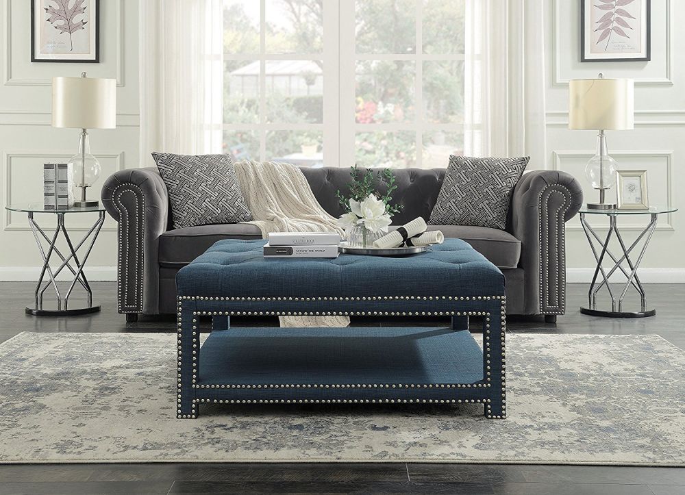 Iconic Home Bina Coffee Table Ottoman