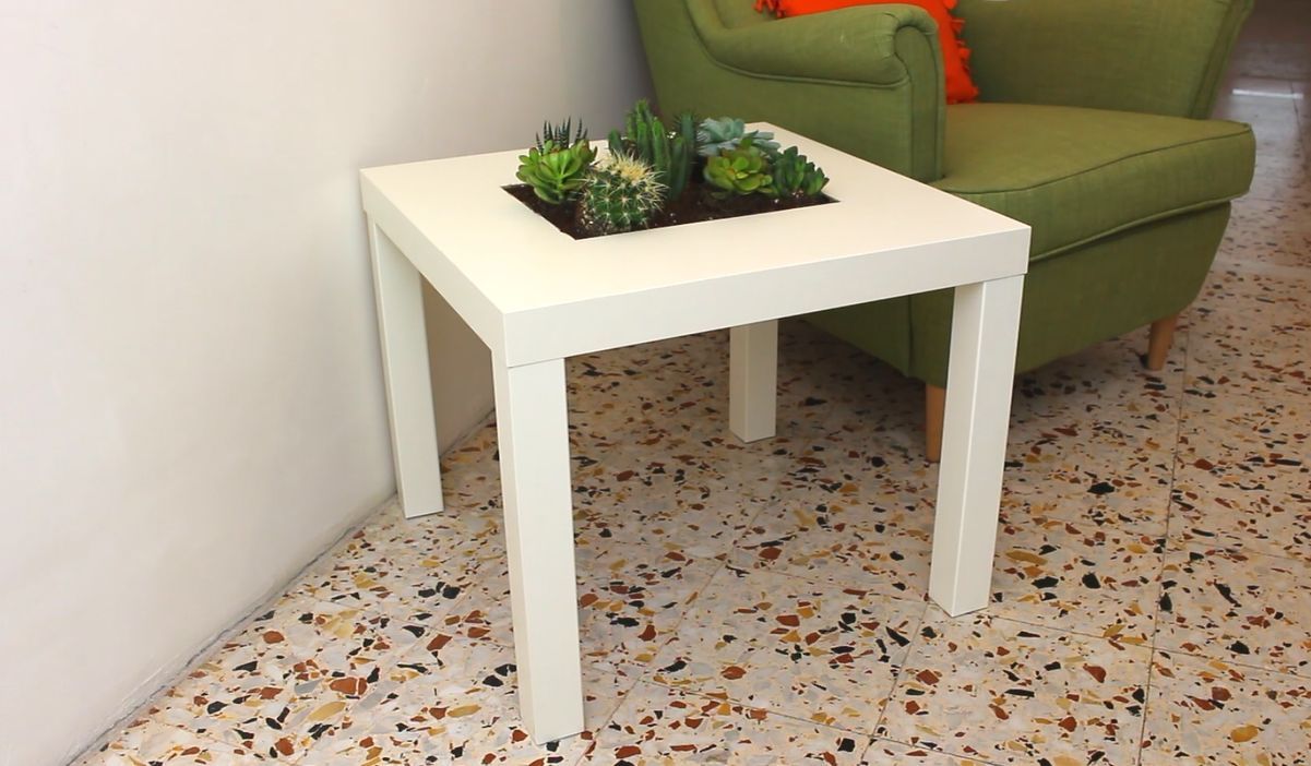 Ikea lack table planter