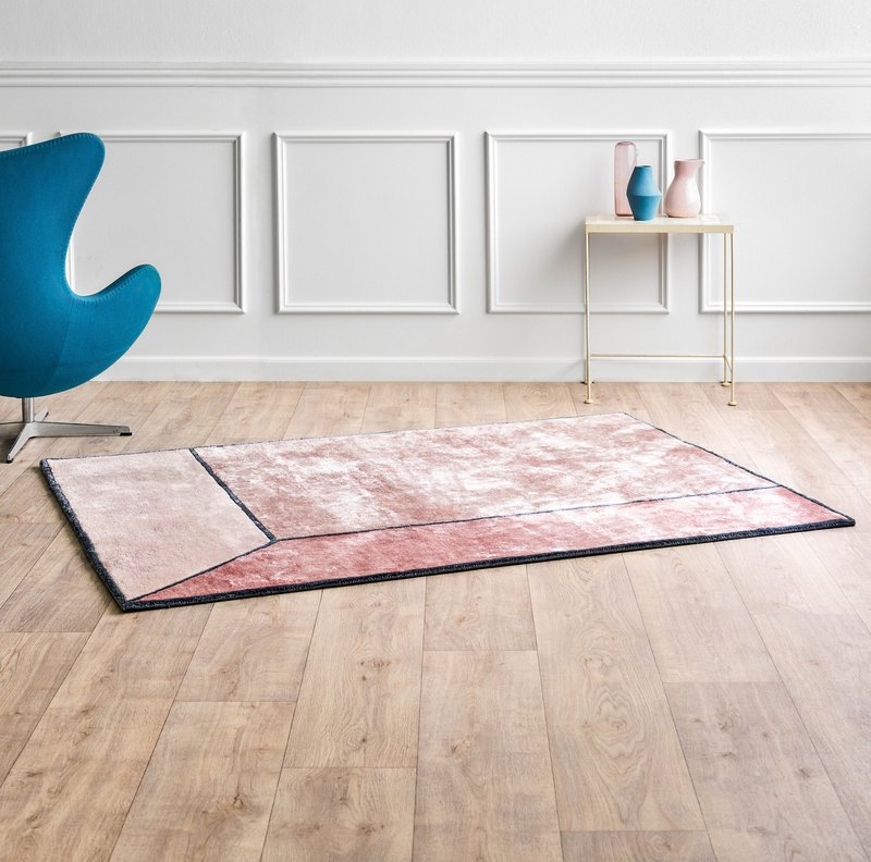 Rug made from bamboo silk