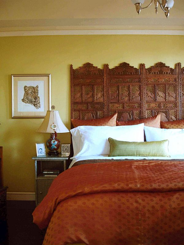 Indian screen headboard