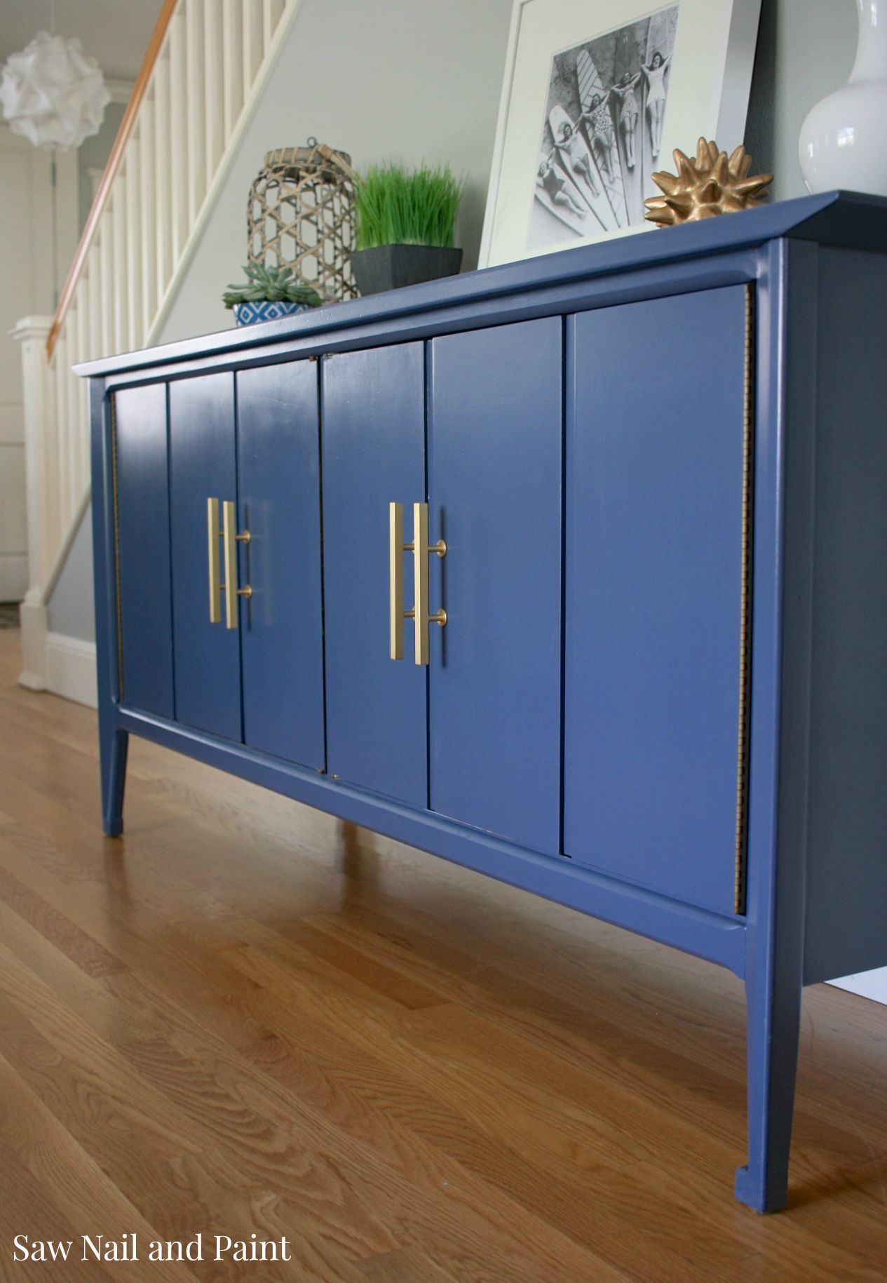 Indigo entryway credenza