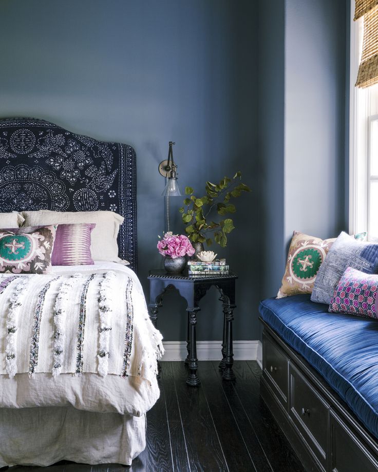 Indigo rich color for bedroom