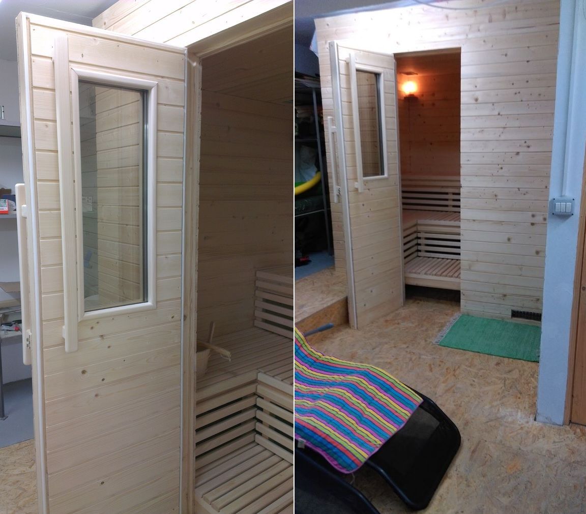 Indoor sauna DIY