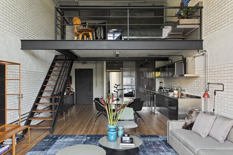 Industrial Sao Paulo loft loft area