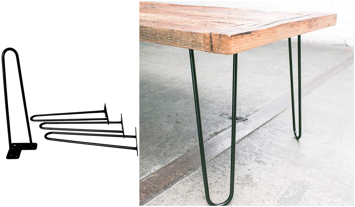 Industrial by Design 12" Metal Hairpin Legs