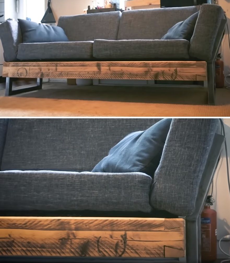 Industrial sofa DIY