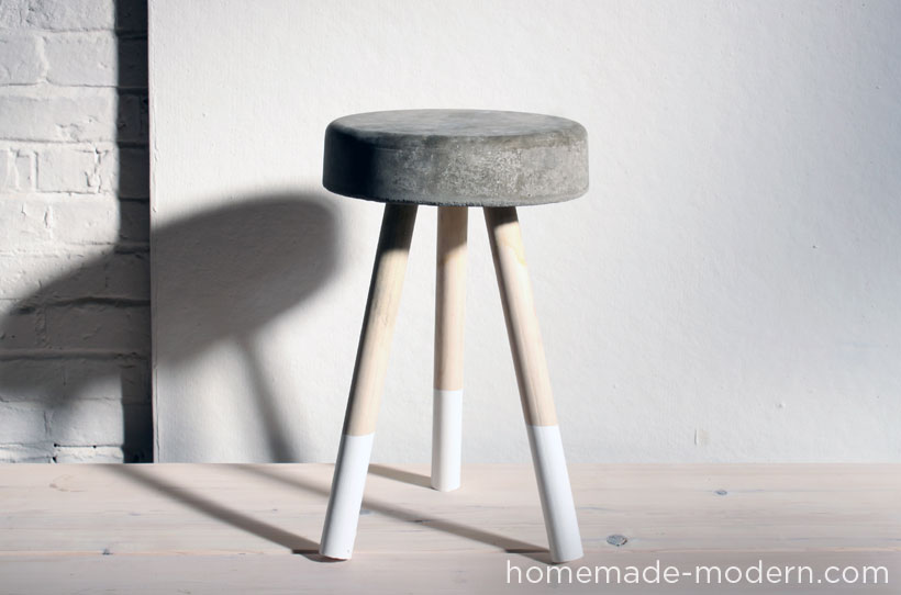 diy stools Inexpensive Cement Stool