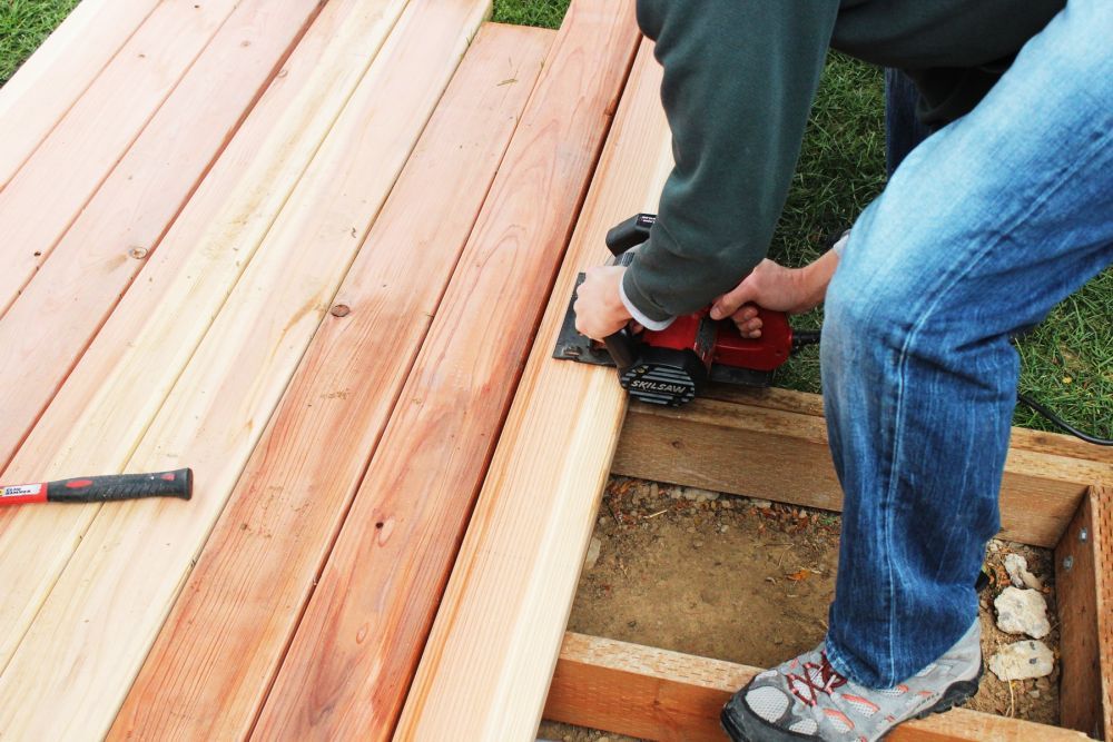 Install a Redwood Deck Floor