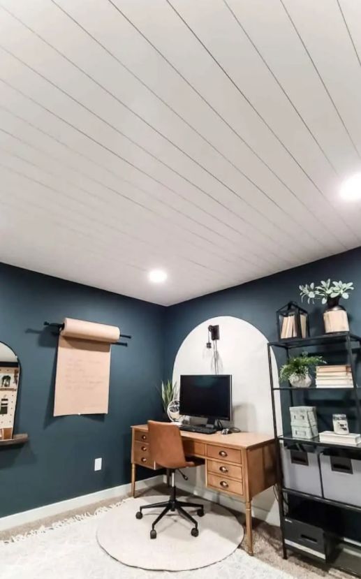 Install a shiplap ceiling