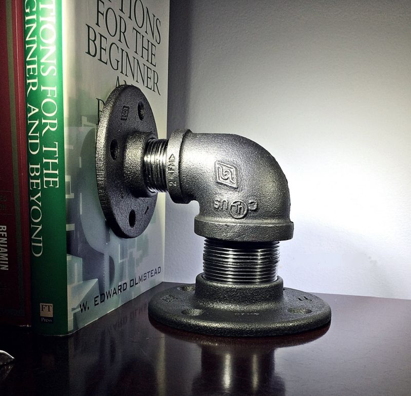 Iron pipes bookends