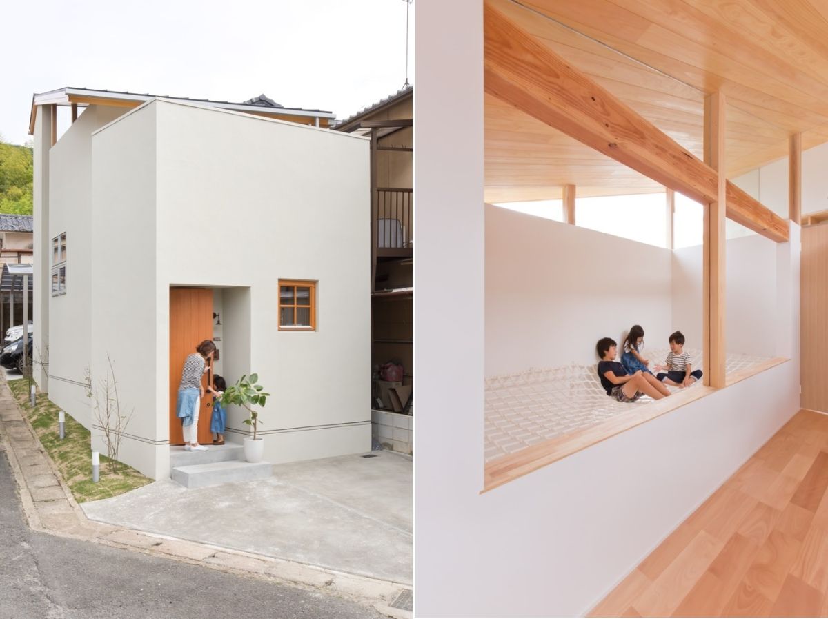 Japan house with a nets floor by ALTS Design Office