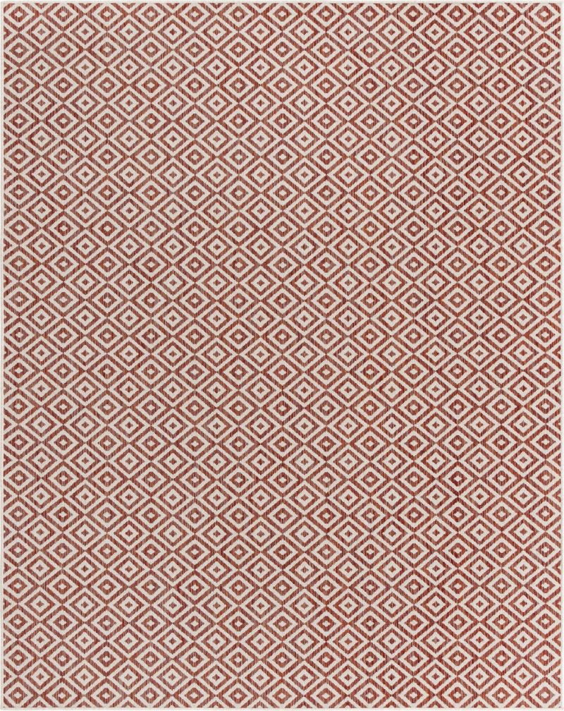 Jill Zarin Outdoor Rug red